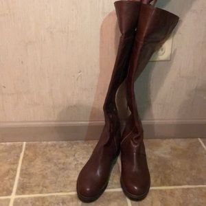 Nine West Brown Leather Boots
